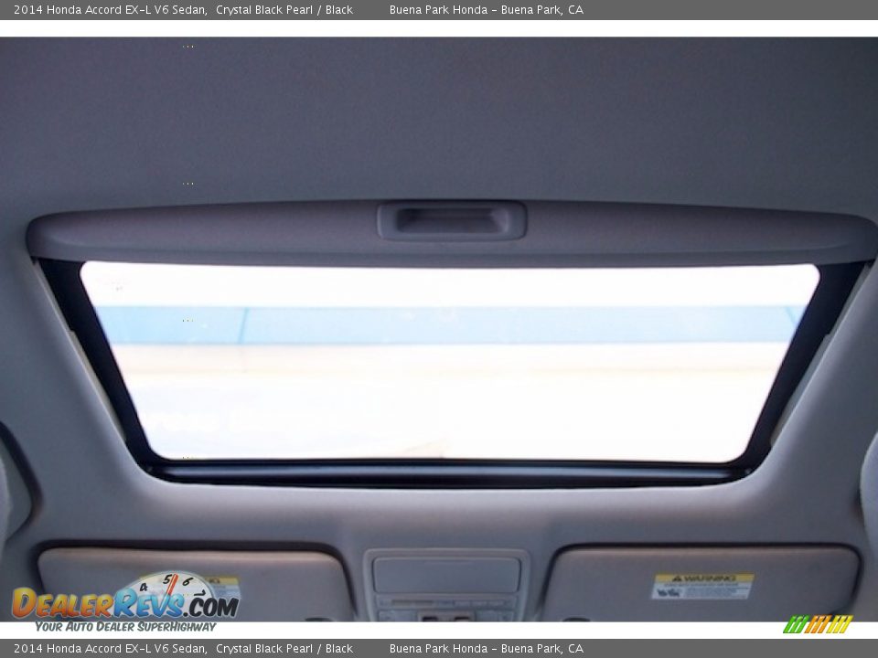 2014 Honda Accord EX-L V6 Sedan Crystal Black Pearl / Black Photo #13