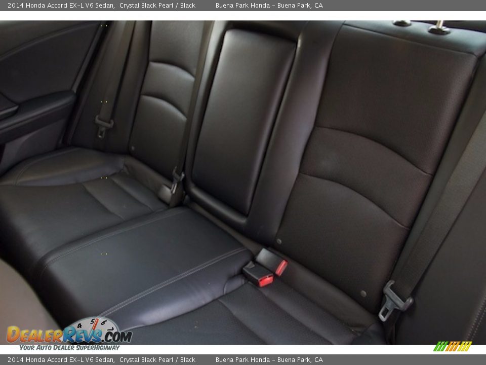 2014 Honda Accord EX-L V6 Sedan Crystal Black Pearl / Black Photo #14