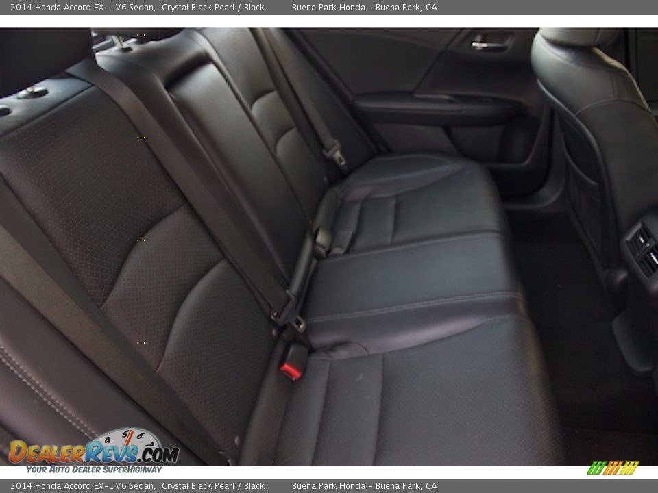 2014 Honda Accord EX-L V6 Sedan Crystal Black Pearl / Black Photo #15