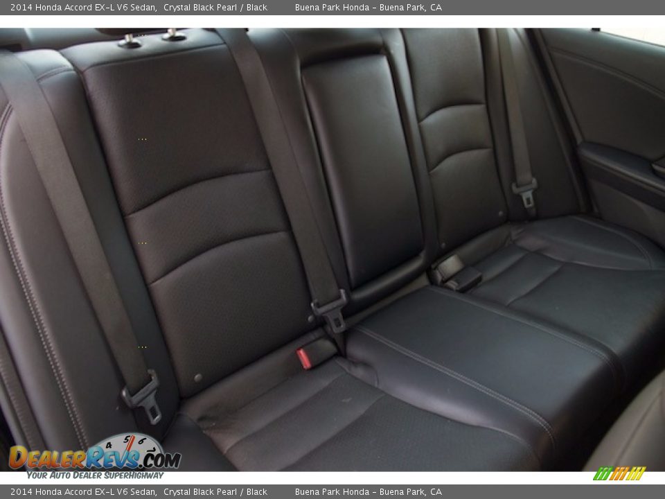2014 Honda Accord EX-L V6 Sedan Crystal Black Pearl / Black Photo #16