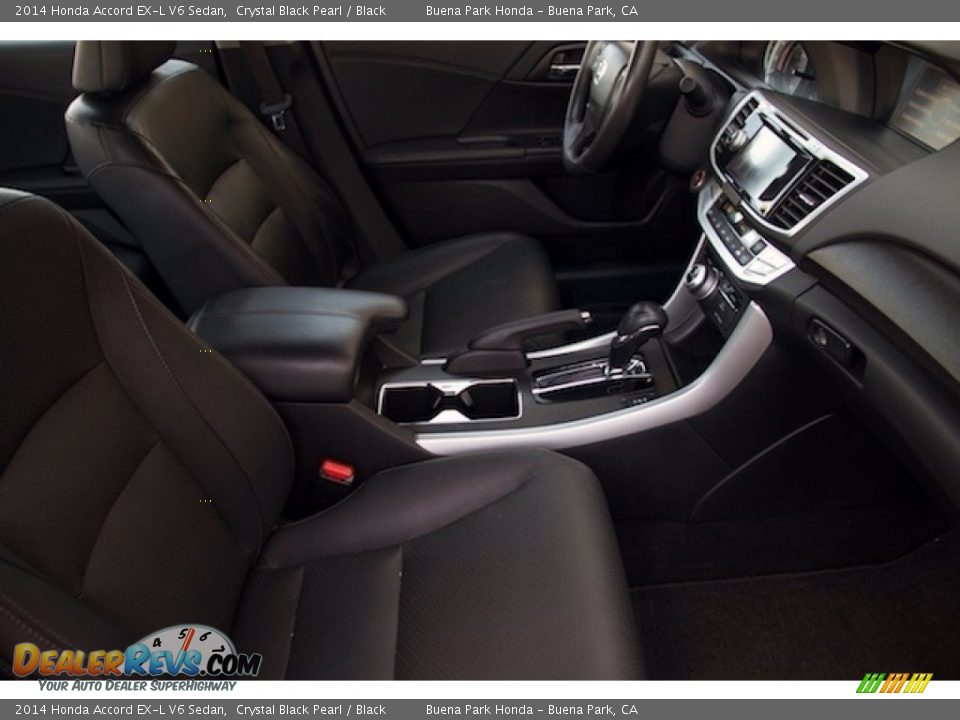 2014 Honda Accord EX-L V6 Sedan Crystal Black Pearl / Black Photo #17
