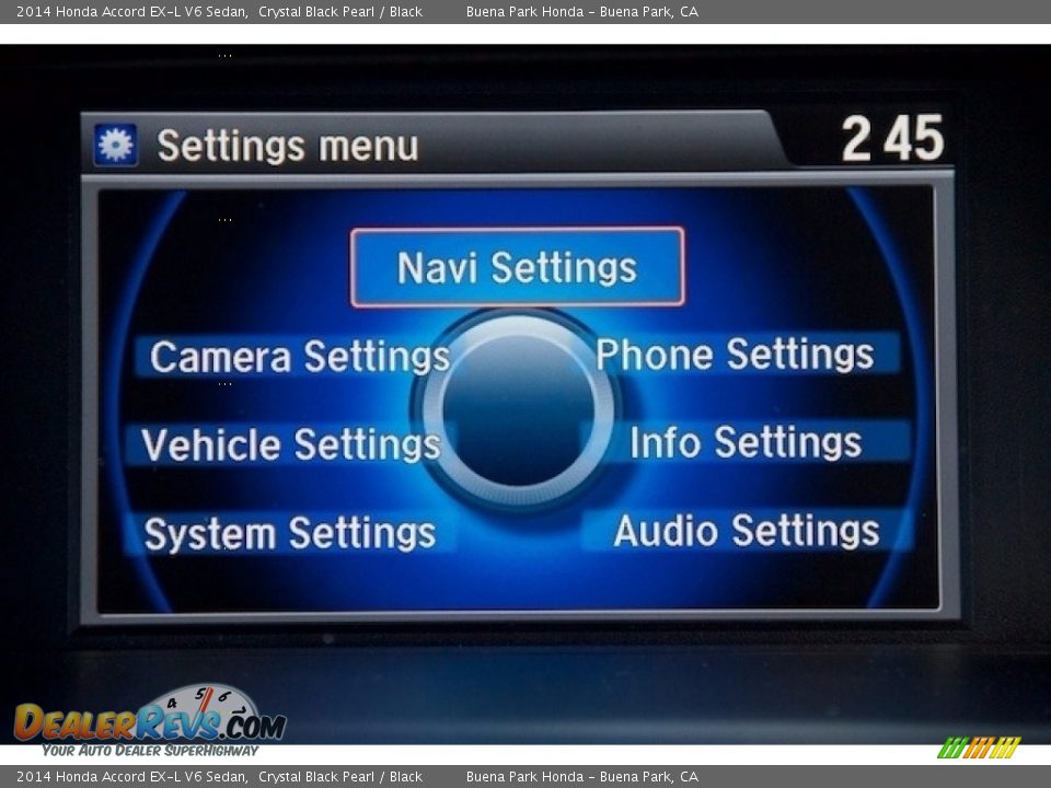 2014 Honda Accord EX-L V6 Sedan Crystal Black Pearl / Black Photo #19