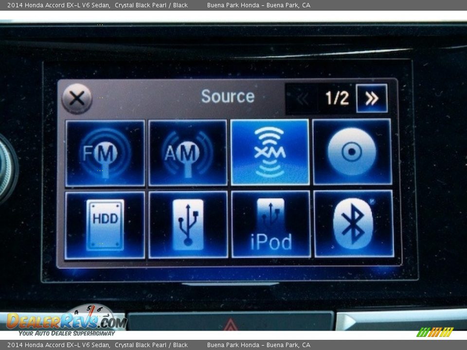 2014 Honda Accord EX-L V6 Sedan Crystal Black Pearl / Black Photo #20