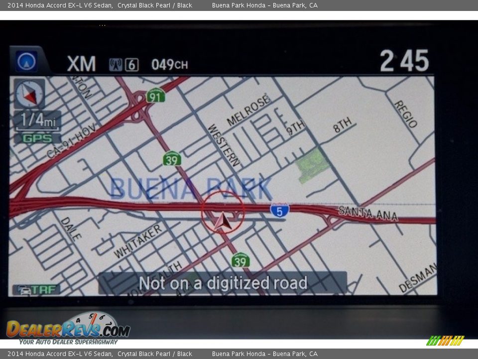 2014 Honda Accord EX-L V6 Sedan Crystal Black Pearl / Black Photo #23