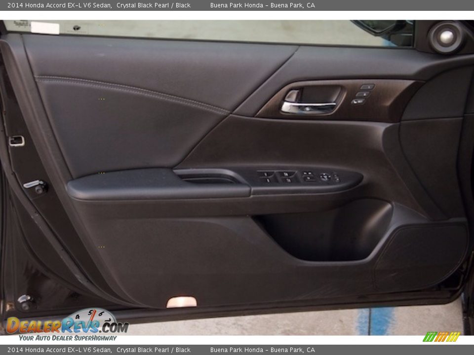 2014 Honda Accord EX-L V6 Sedan Crystal Black Pearl / Black Photo #25