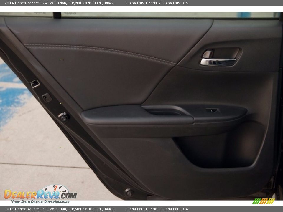 2014 Honda Accord EX-L V6 Sedan Crystal Black Pearl / Black Photo #26