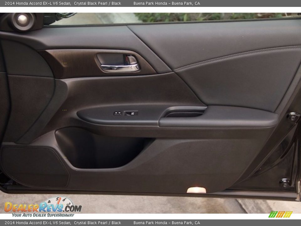 2014 Honda Accord EX-L V6 Sedan Crystal Black Pearl / Black Photo #28