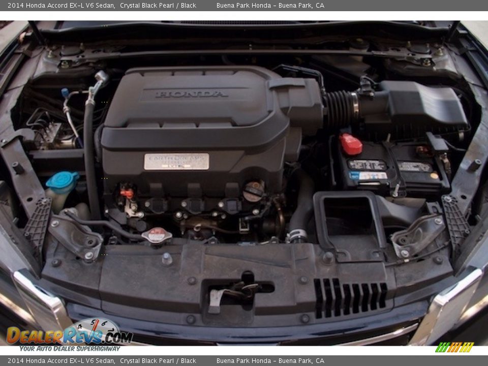 2014 Honda Accord EX-L V6 Sedan Crystal Black Pearl / Black Photo #29