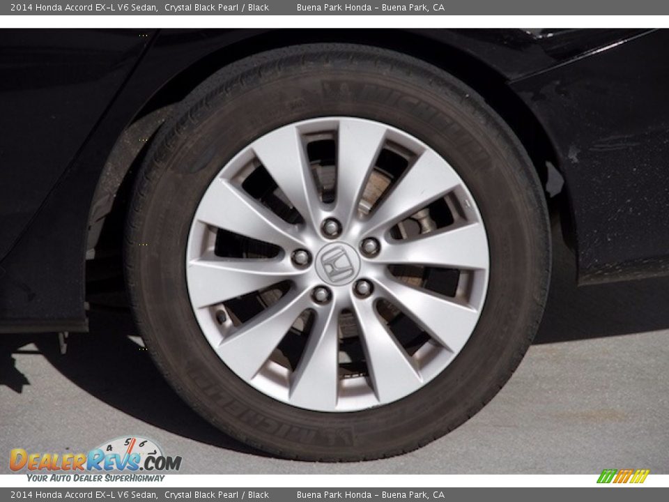 2014 Honda Accord EX-L V6 Sedan Crystal Black Pearl / Black Photo #32