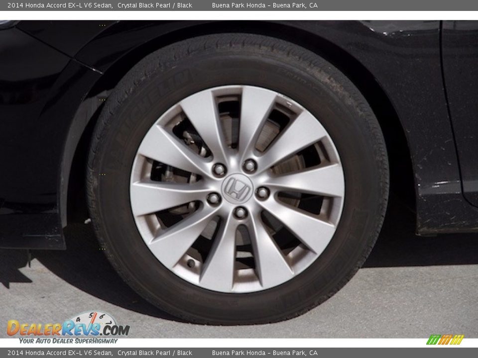 2014 Honda Accord EX-L V6 Sedan Crystal Black Pearl / Black Photo #33