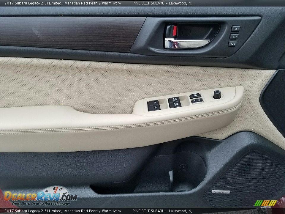 2017 Subaru Legacy 2.5i Limited Venetian Red Pearl / Warm Ivory Photo #7