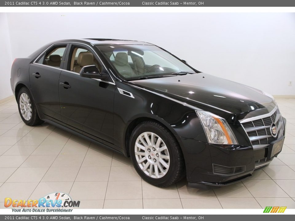 2011 Cadillac CTS 4 3.0 AWD Sedan Black Raven / Cashmere/Cocoa Photo #1
