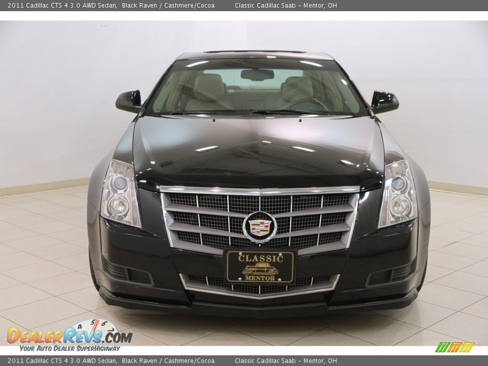 2011 Cadillac CTS 4 3.0 AWD Sedan Black Raven / Cashmere/Cocoa Photo #2