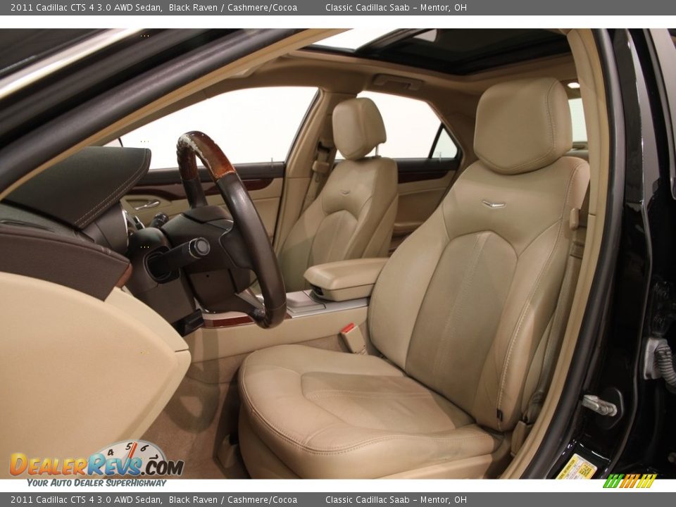2011 Cadillac CTS 4 3.0 AWD Sedan Black Raven / Cashmere/Cocoa Photo #6