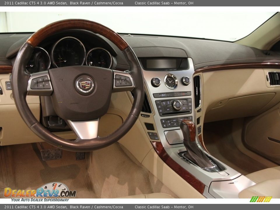 2011 Cadillac CTS 4 3.0 AWD Sedan Black Raven / Cashmere/Cocoa Photo #7