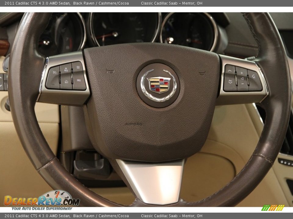 2011 Cadillac CTS 4 3.0 AWD Sedan Black Raven / Cashmere/Cocoa Photo #8