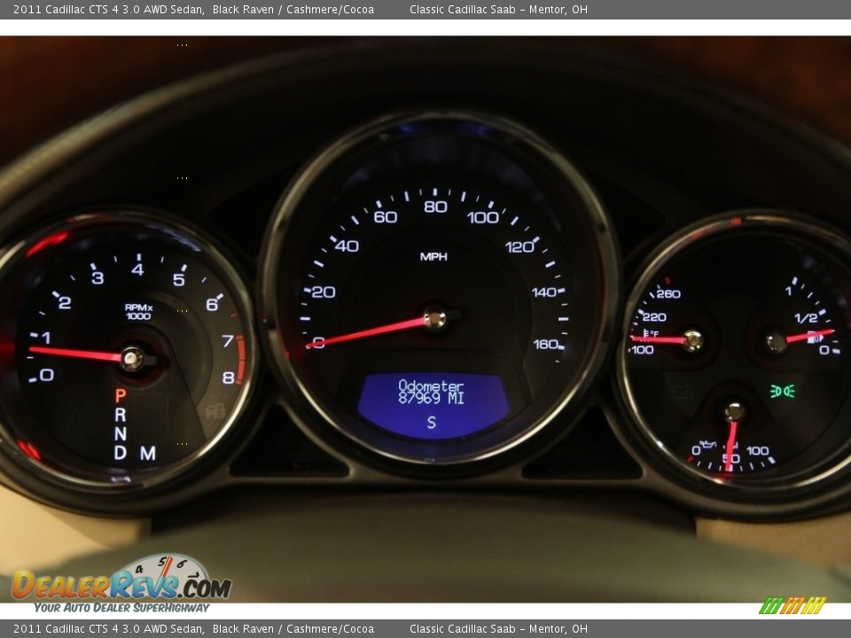 2011 Cadillac CTS 4 3.0 AWD Sedan Black Raven / Cashmere/Cocoa Photo #9