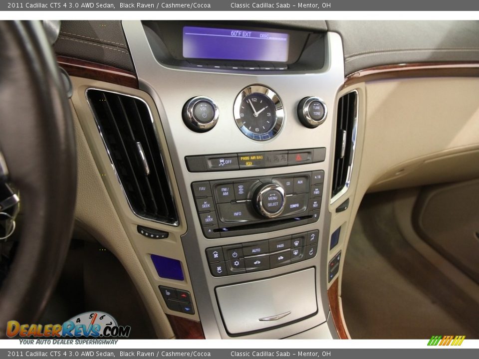 2011 Cadillac CTS 4 3.0 AWD Sedan Black Raven / Cashmere/Cocoa Photo #10
