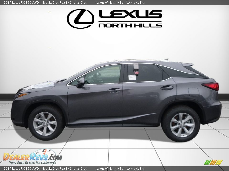 2017 Lexus RX 350 AWD Nebula Gray Pearl / Stratus Gray Photo #3