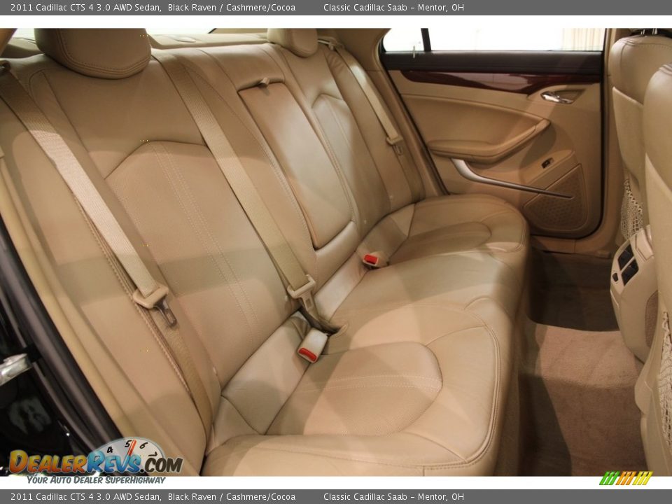 2011 Cadillac CTS 4 3.0 AWD Sedan Black Raven / Cashmere/Cocoa Photo #14