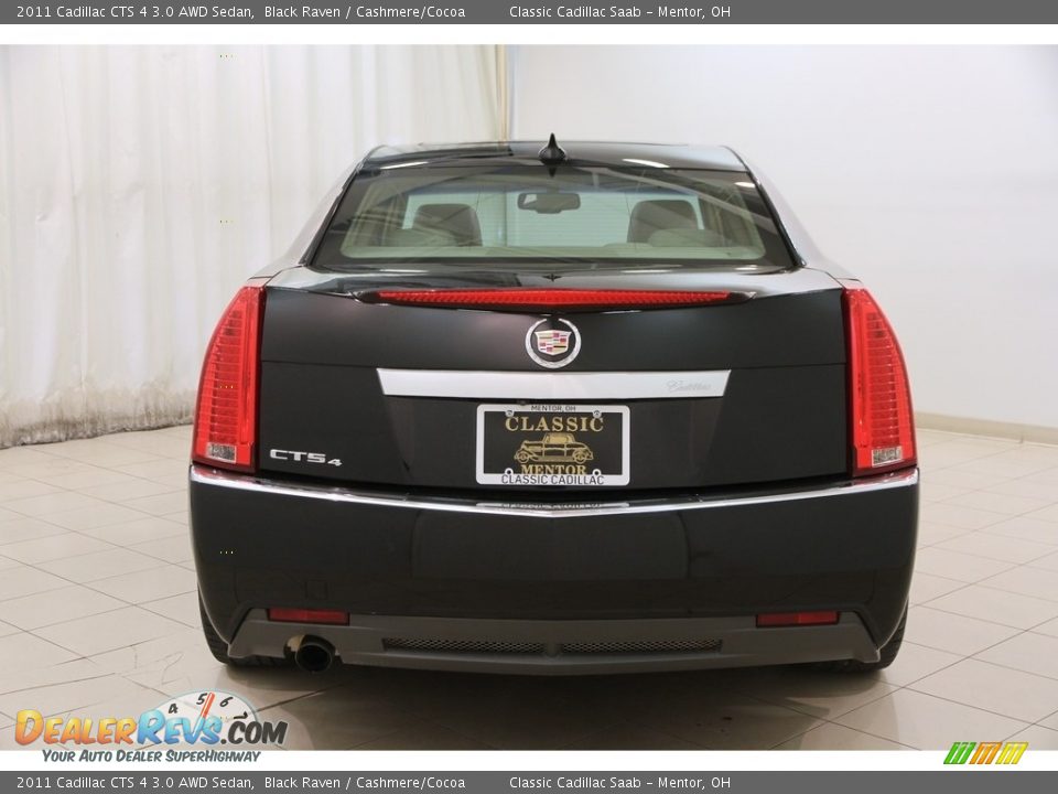 2011 Cadillac CTS 4 3.0 AWD Sedan Black Raven / Cashmere/Cocoa Photo #17