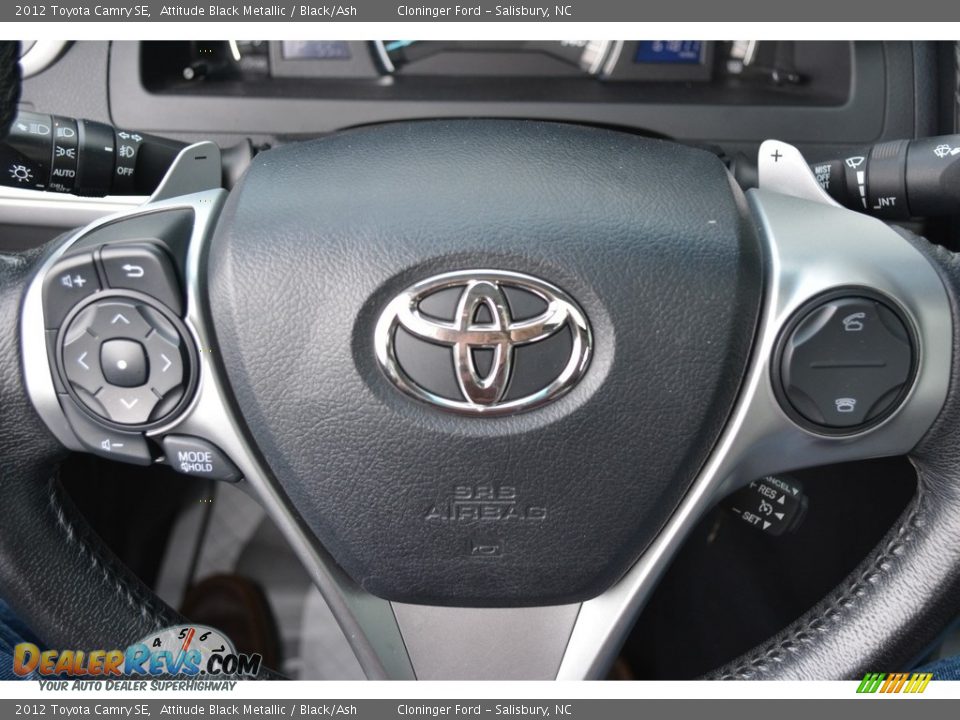 2012 Toyota Camry SE Attitude Black Metallic / Black/Ash Photo #20