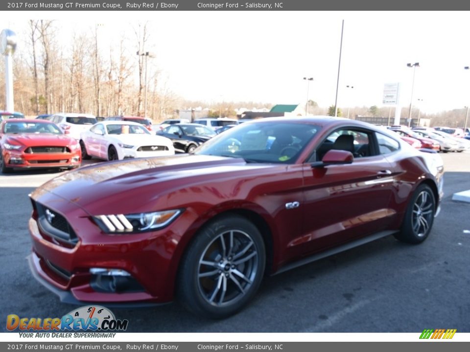 2017 Ford Mustang GT Premium Coupe Ruby Red / Ebony Photo #3