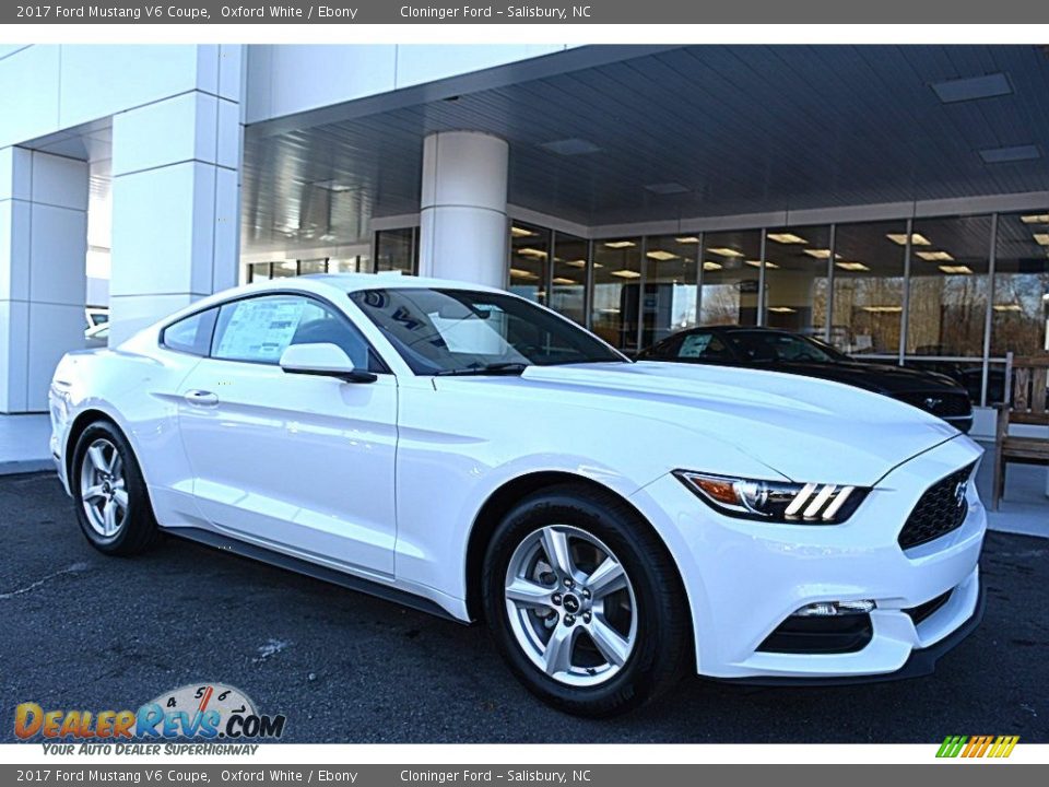 2017 Ford Mustang V6 Coupe Oxford White / Ebony Photo #1