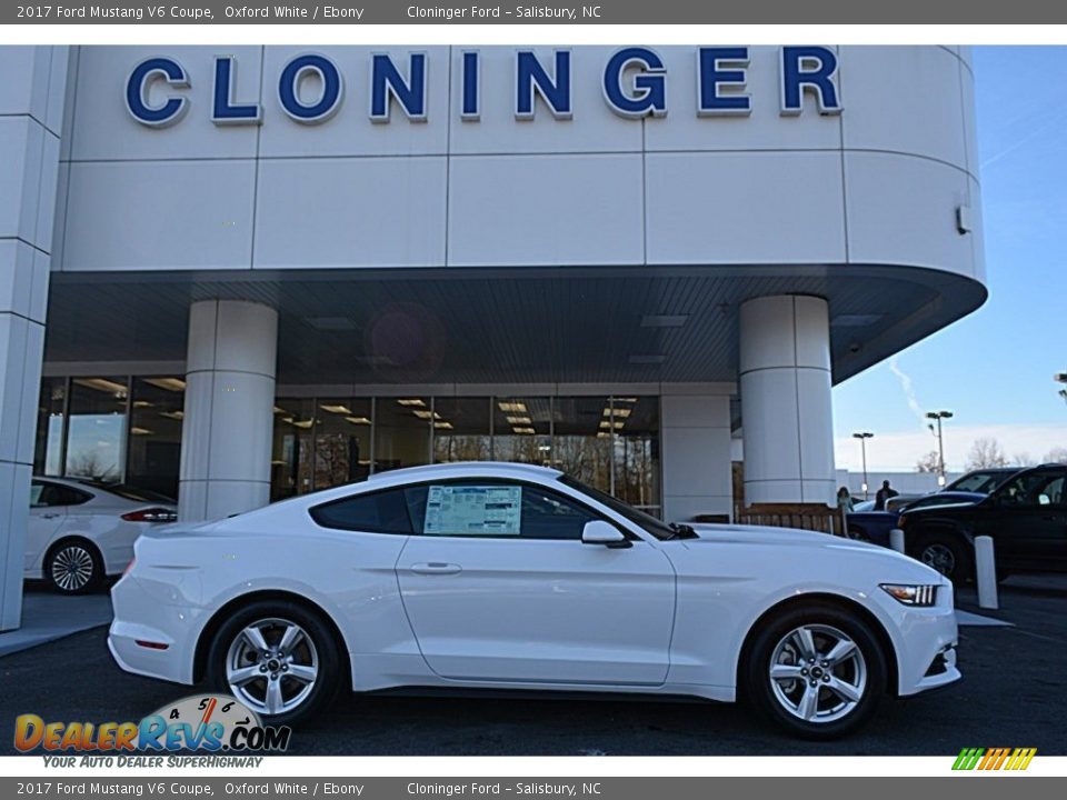 2017 Ford Mustang V6 Coupe Oxford White / Ebony Photo #2