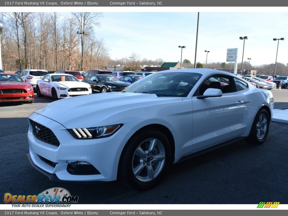 2017 Ford Mustang V6 Coupe Oxford White / Ebony Photo #3