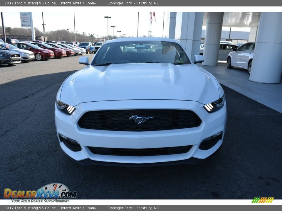 2017 Ford Mustang V6 Coupe Oxford White / Ebony Photo #4
