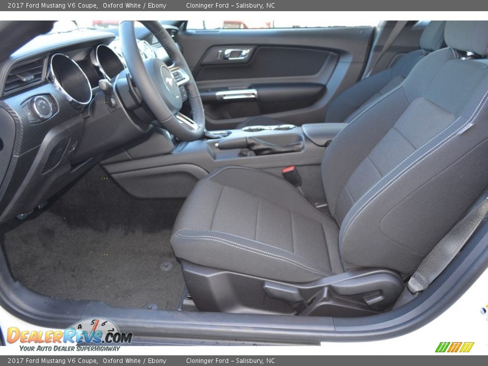 2017 Ford Mustang V6 Coupe Oxford White / Ebony Photo #6
