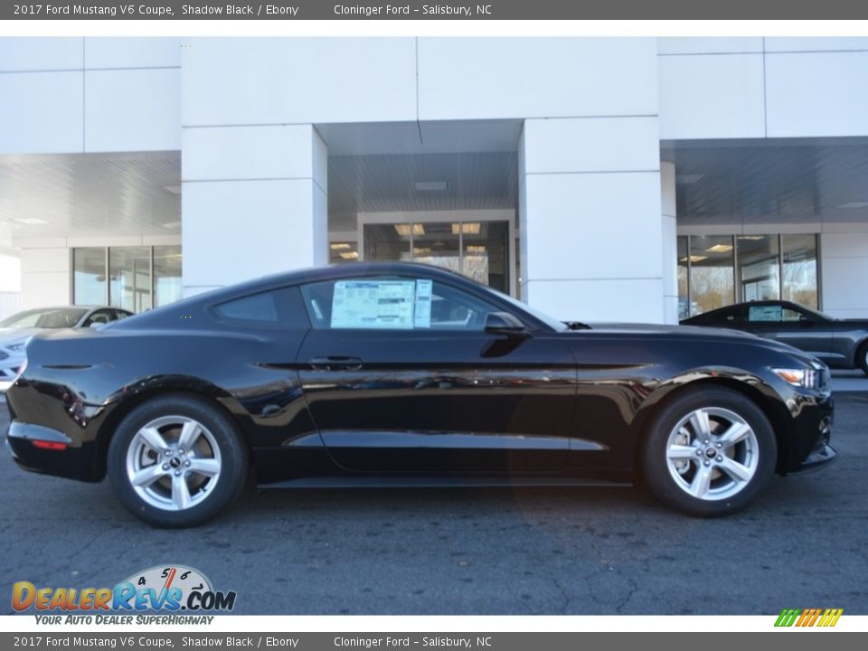 2017 Ford Mustang V6 Coupe Shadow Black / Ebony Photo #2