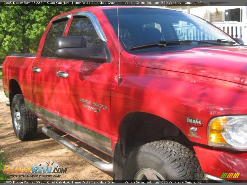 2005 Dodge Ram 2500 SLT Quad Cab 4x4 Flame Red / Dark Slate Gray Photo #2