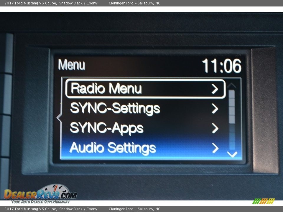 2017 Ford Mustang V6 Coupe Shadow Black / Ebony Photo #10