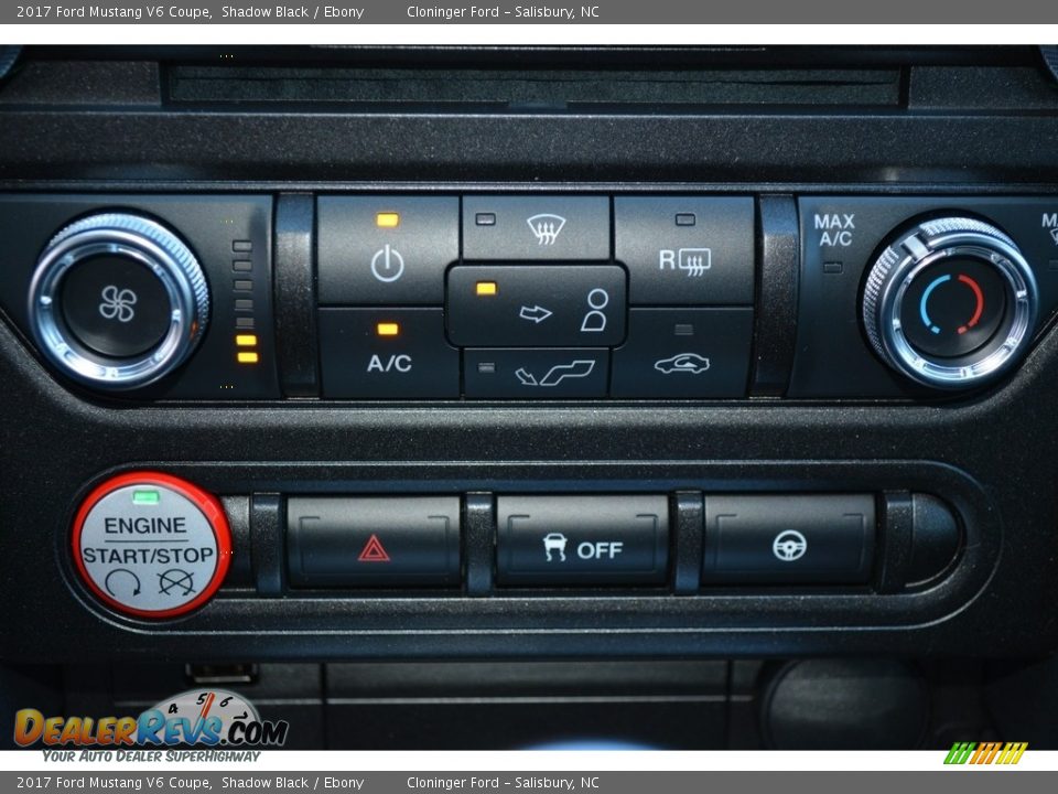 2017 Ford Mustang V6 Coupe Shadow Black / Ebony Photo #12
