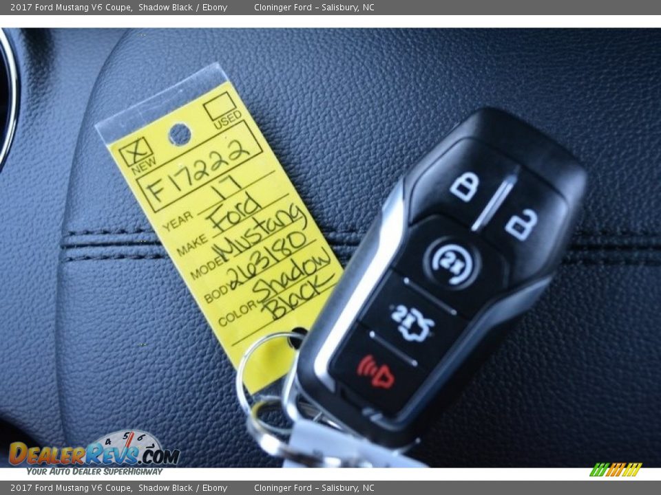 2017 Ford Mustang V6 Coupe Shadow Black / Ebony Photo #15