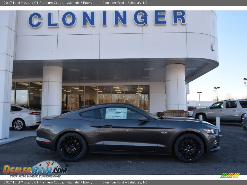 2017 Ford Mustang GT Premium Coupe Magnetic / Ebony Photo #2