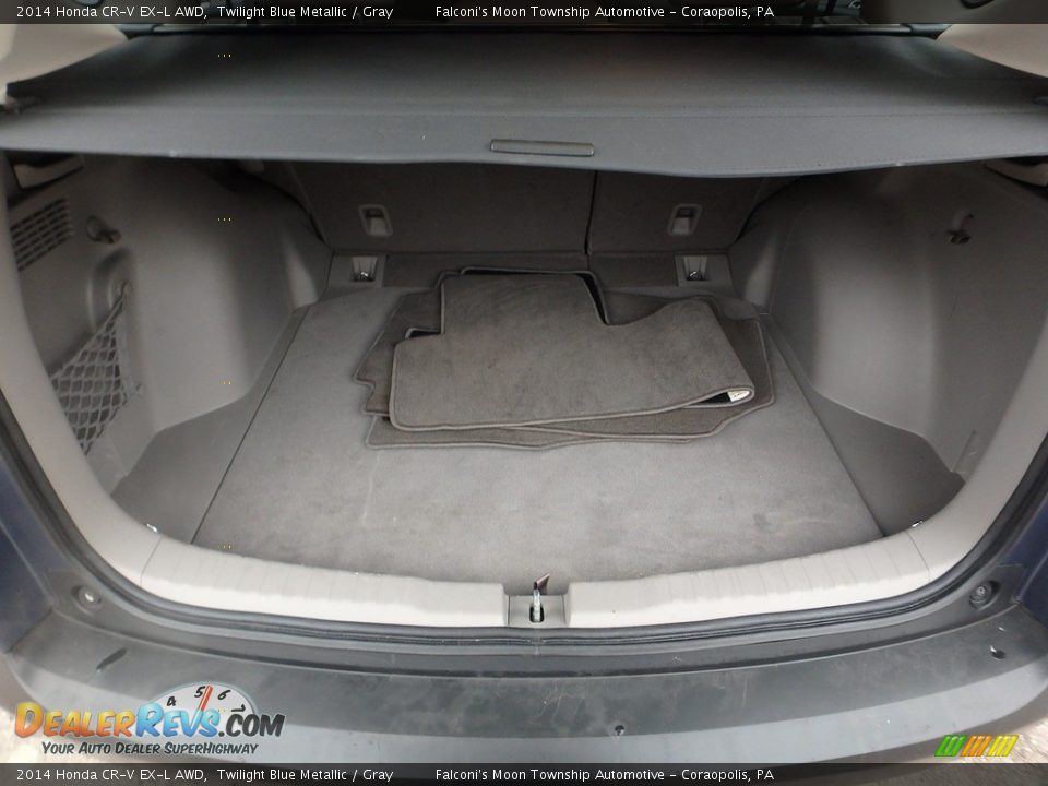 2014 Honda CR-V EX-L AWD Twilight Blue Metallic / Gray Photo #4