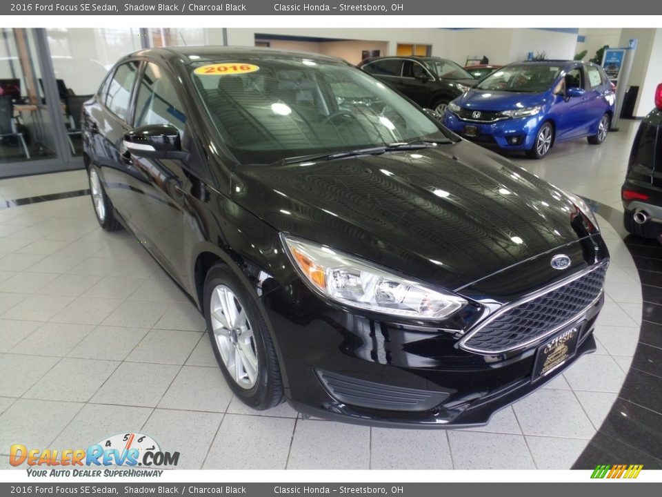 2016 Ford Focus SE Sedan Shadow Black / Charcoal Black Photo #3