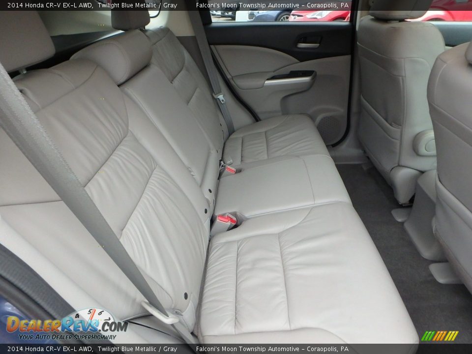 2014 Honda CR-V EX-L AWD Twilight Blue Metallic / Gray Photo #14