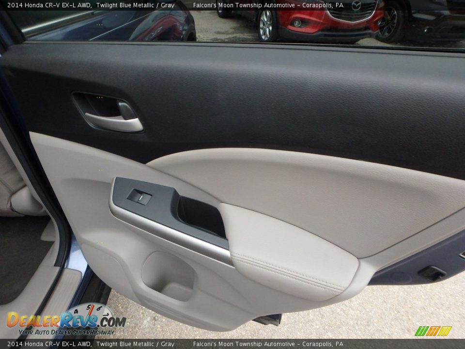 2014 Honda CR-V EX-L AWD Twilight Blue Metallic / Gray Photo #15