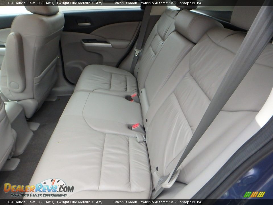2014 Honda CR-V EX-L AWD Twilight Blue Metallic / Gray Photo #17