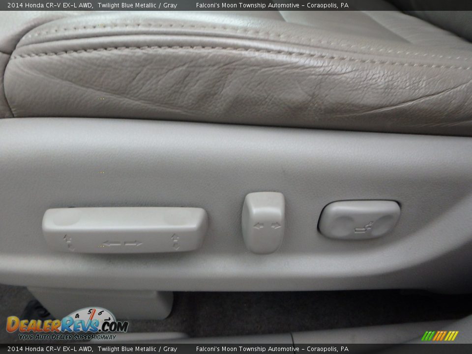 2014 Honda CR-V EX-L AWD Twilight Blue Metallic / Gray Photo #21