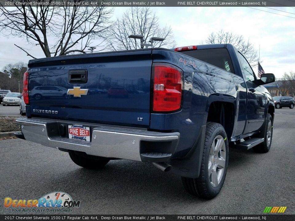2017 Chevrolet Silverado 1500 LT Regular Cab 4x4 Deep Ocean Blue Metallic / Jet Black Photo #4