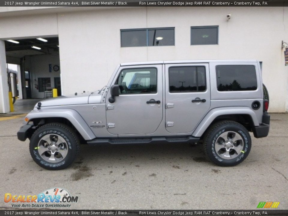 2017 Jeep Wrangler Unlimited Sahara 4x4 Billet Silver Metallic / Black Photo #3