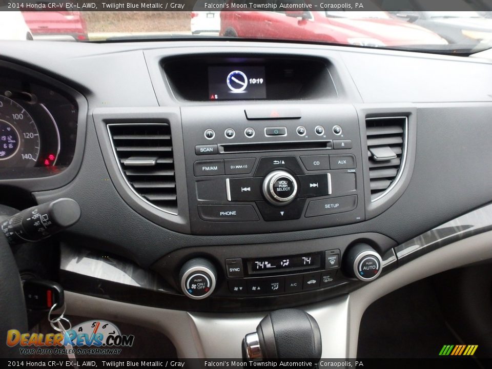 2014 Honda CR-V EX-L AWD Twilight Blue Metallic / Gray Photo #23
