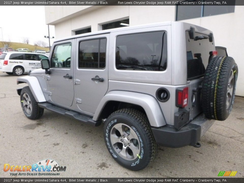 2017 Jeep Wrangler Unlimited Sahara 4x4 Billet Silver Metallic / Black Photo #4