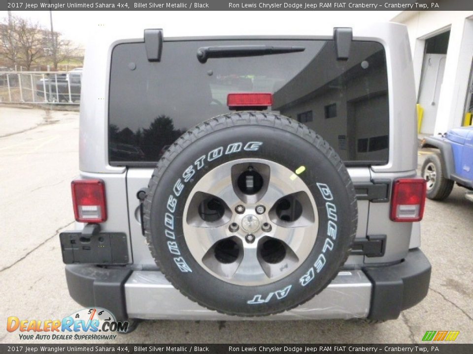 2017 Jeep Wrangler Unlimited Sahara 4x4 Billet Silver Metallic / Black Photo #5