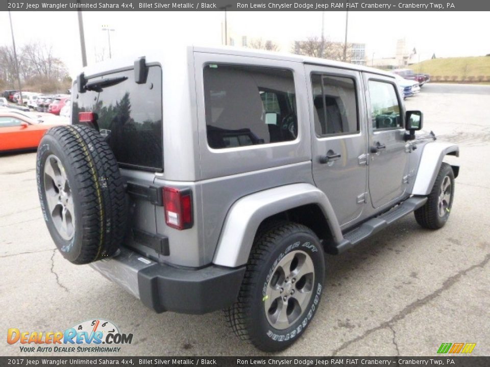 2017 Jeep Wrangler Unlimited Sahara 4x4 Billet Silver Metallic / Black Photo #6